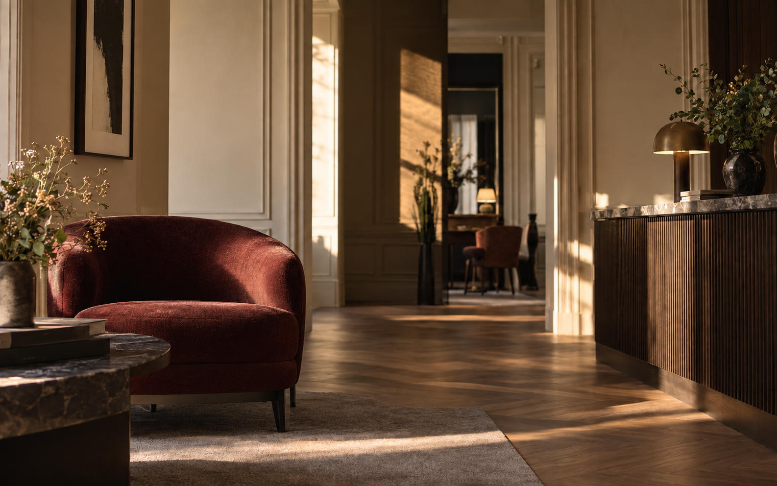 Visuel d’ambiance hôtelier conceptuel et non contractuel pour La Dunette